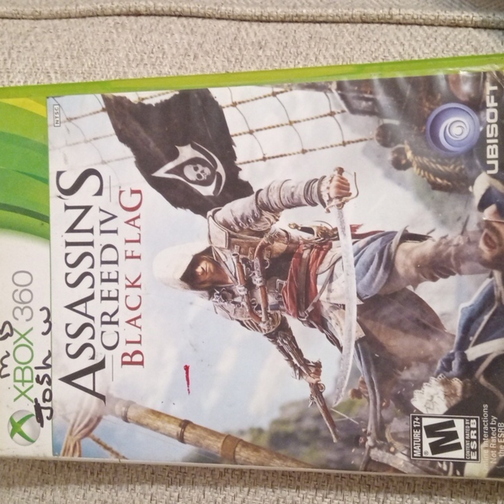 Xbox 360 game,assassins creed 4, black flag